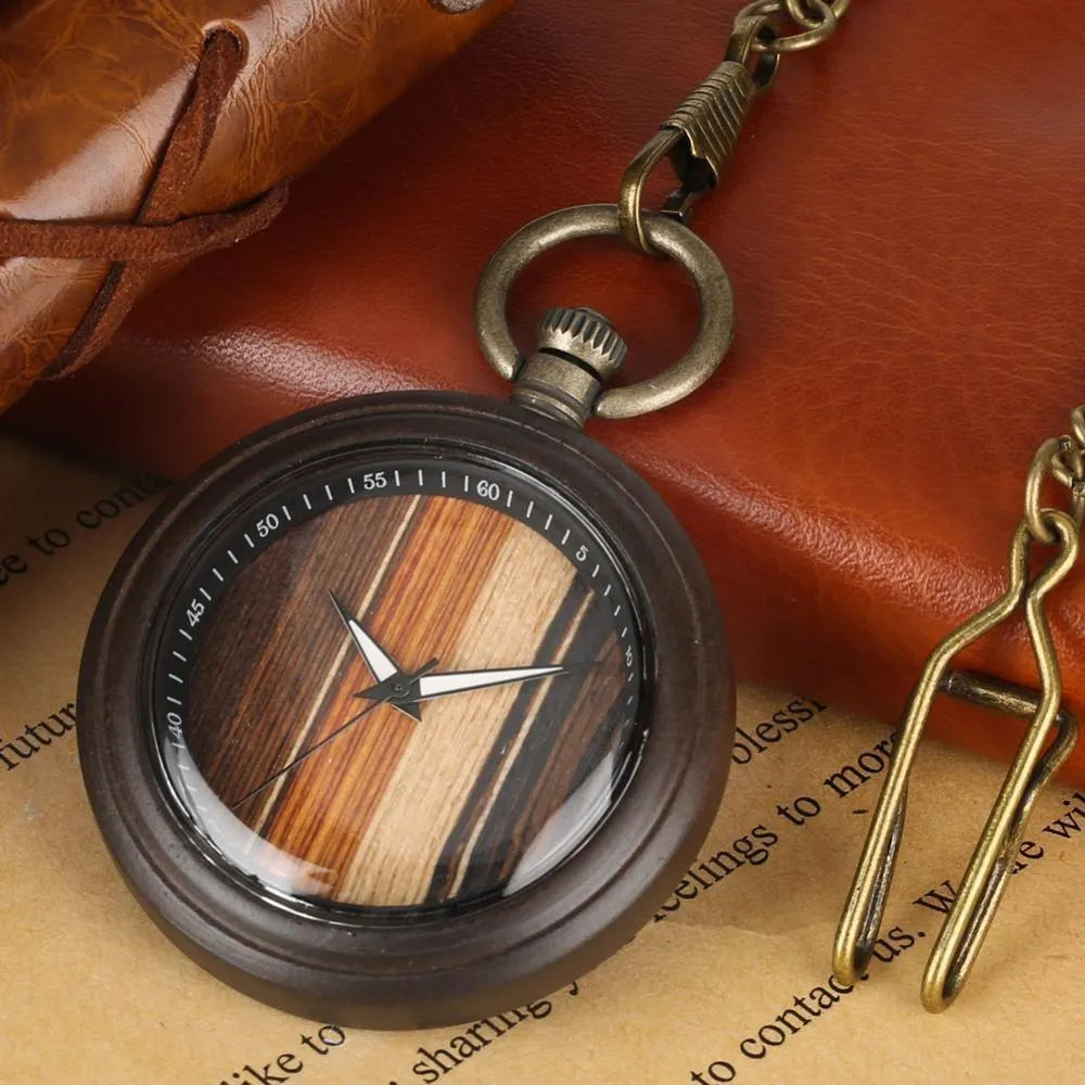 Men's Groomsmen Set of 9 Wooden Pocket Watch | Valor