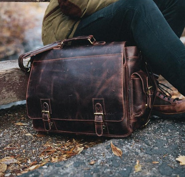 Sitka Leather Messenger Bag