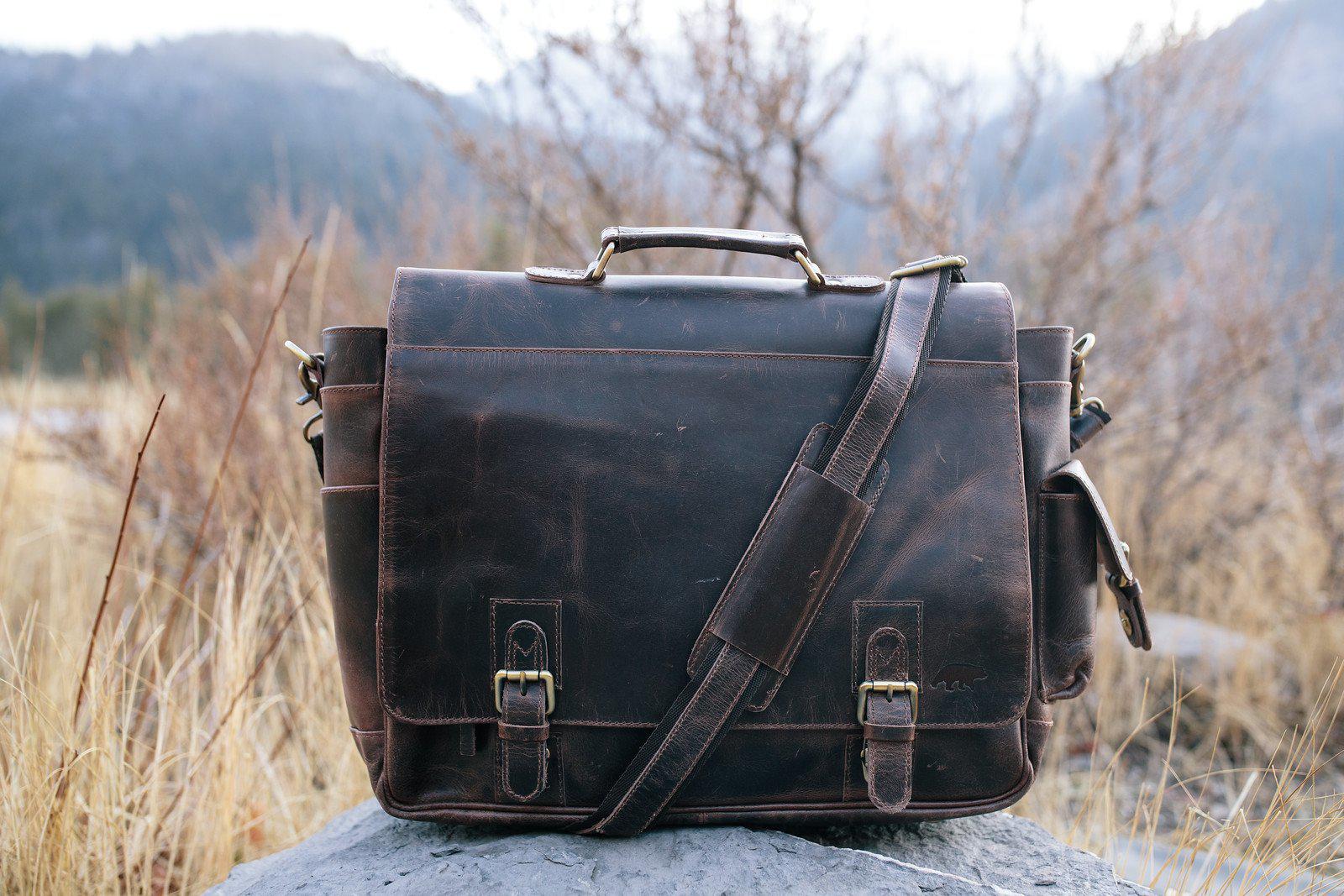 Sitka Leather Messenger Bag