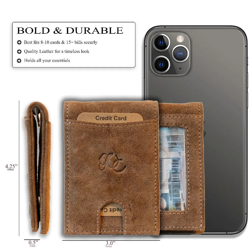 Leather Money Clip Bifold