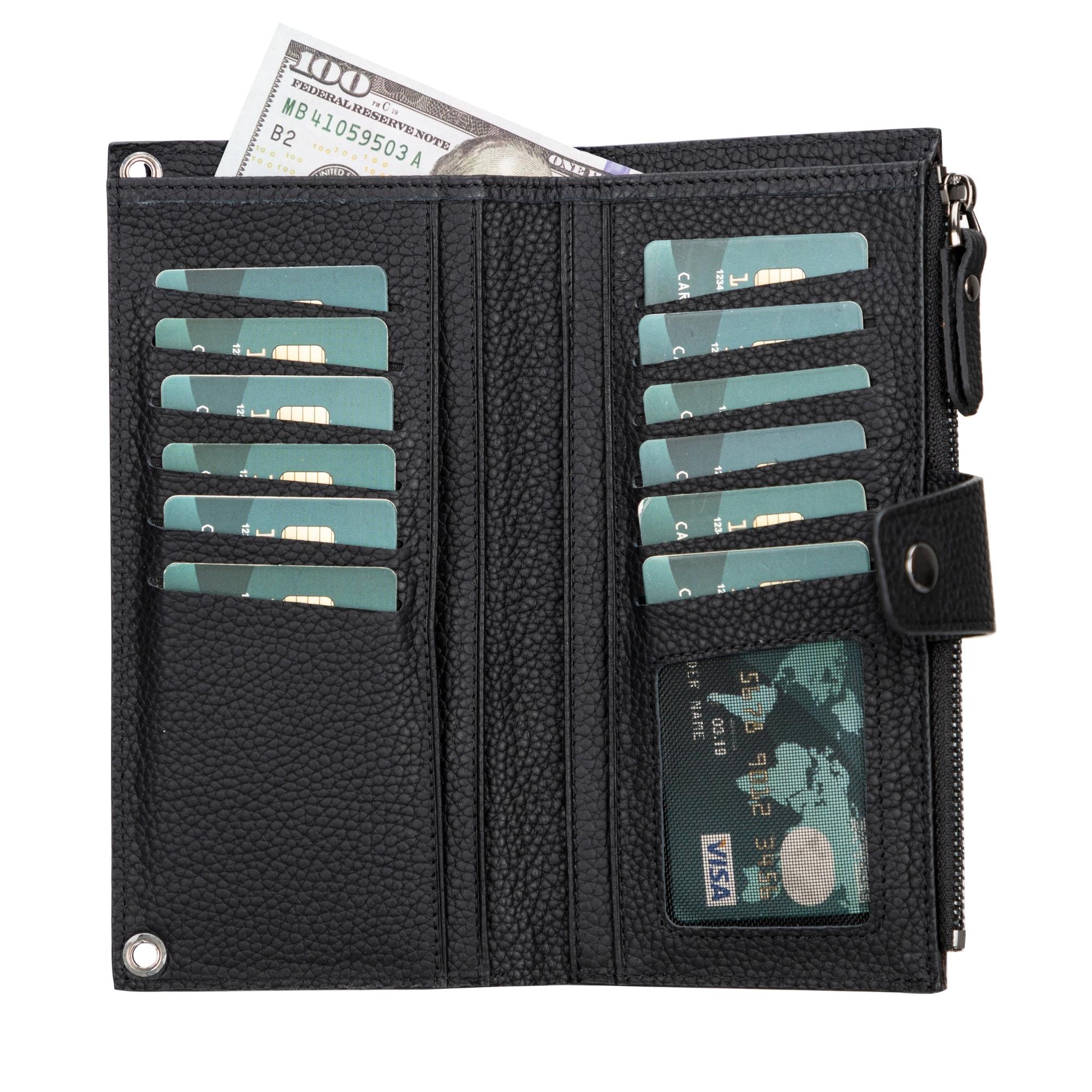 Kaycee Leather Women's Cell Phone Wallet with Strap