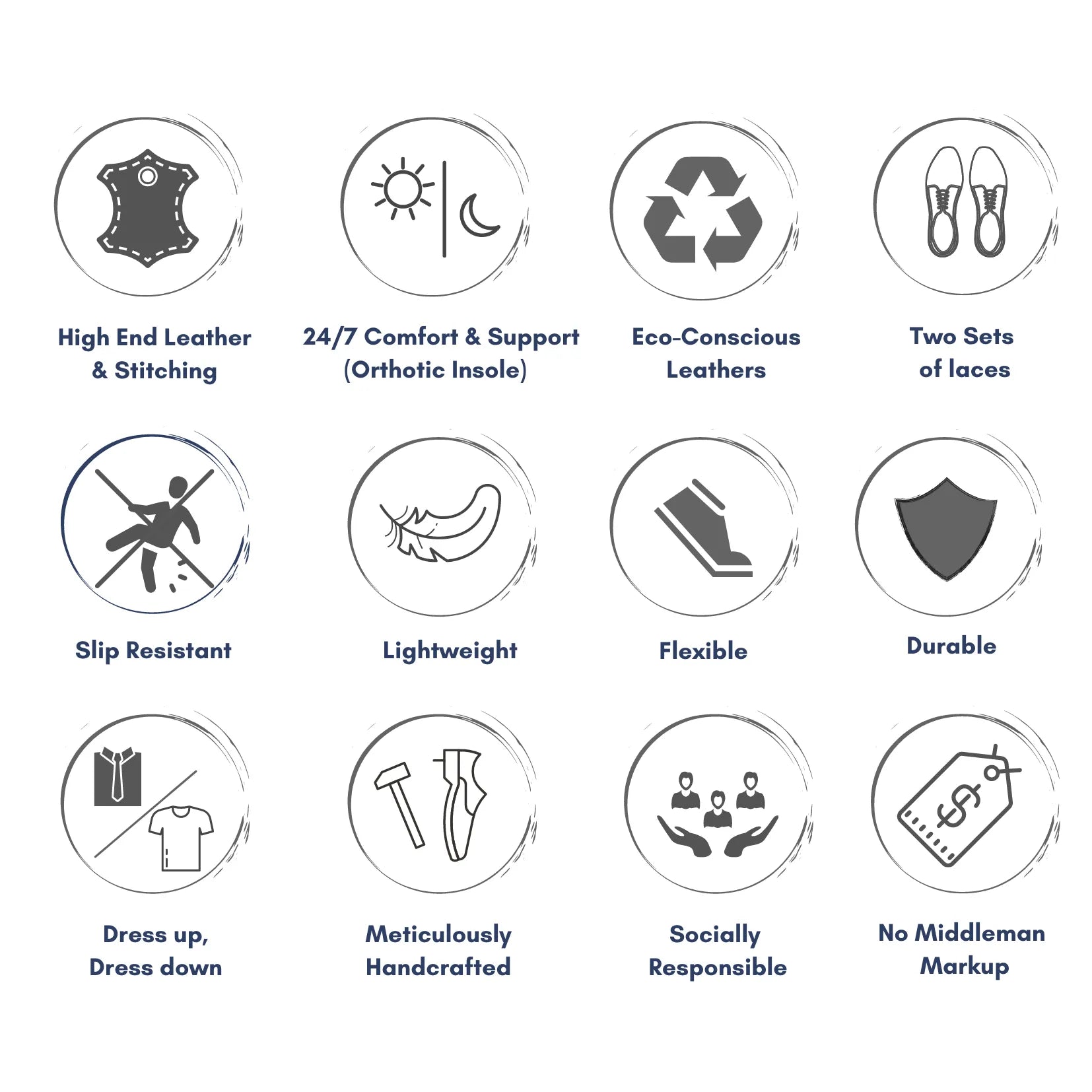 Classic Whiskey Derby Full Grain Leather Dress Sneakers - FINAL SALE