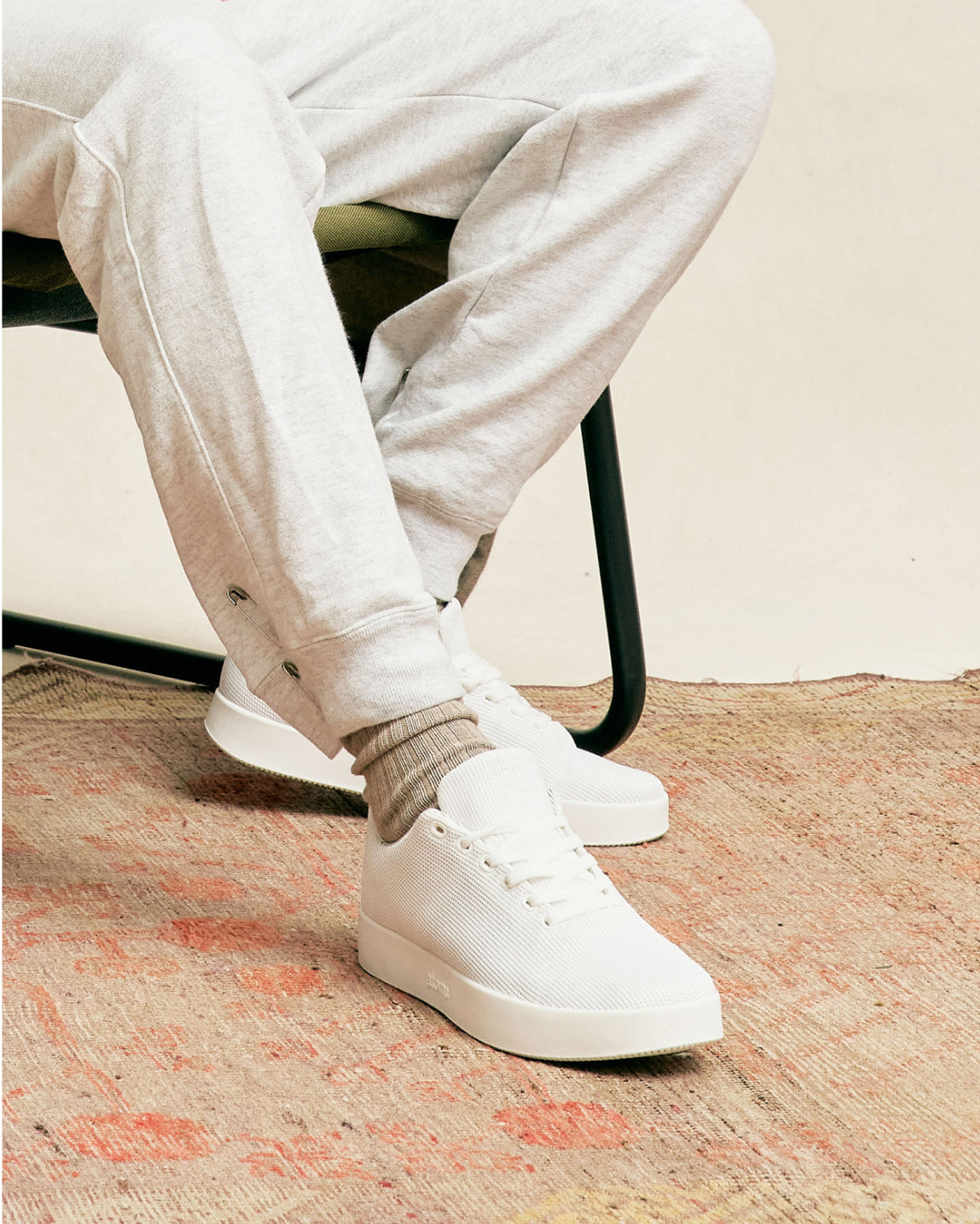 Model 001: White Sneakers