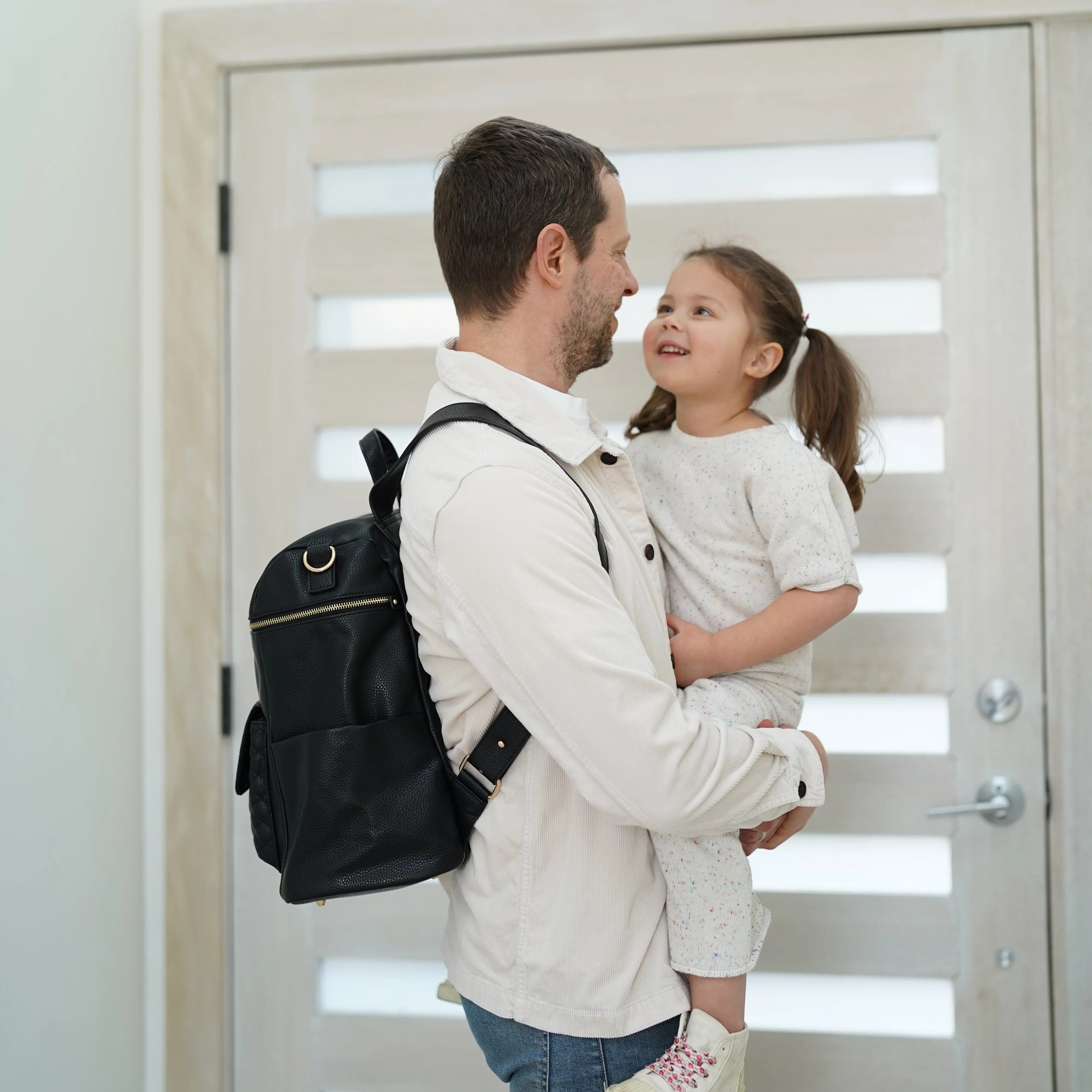 Monaco Backpack Diaper Bag | Ebony Black