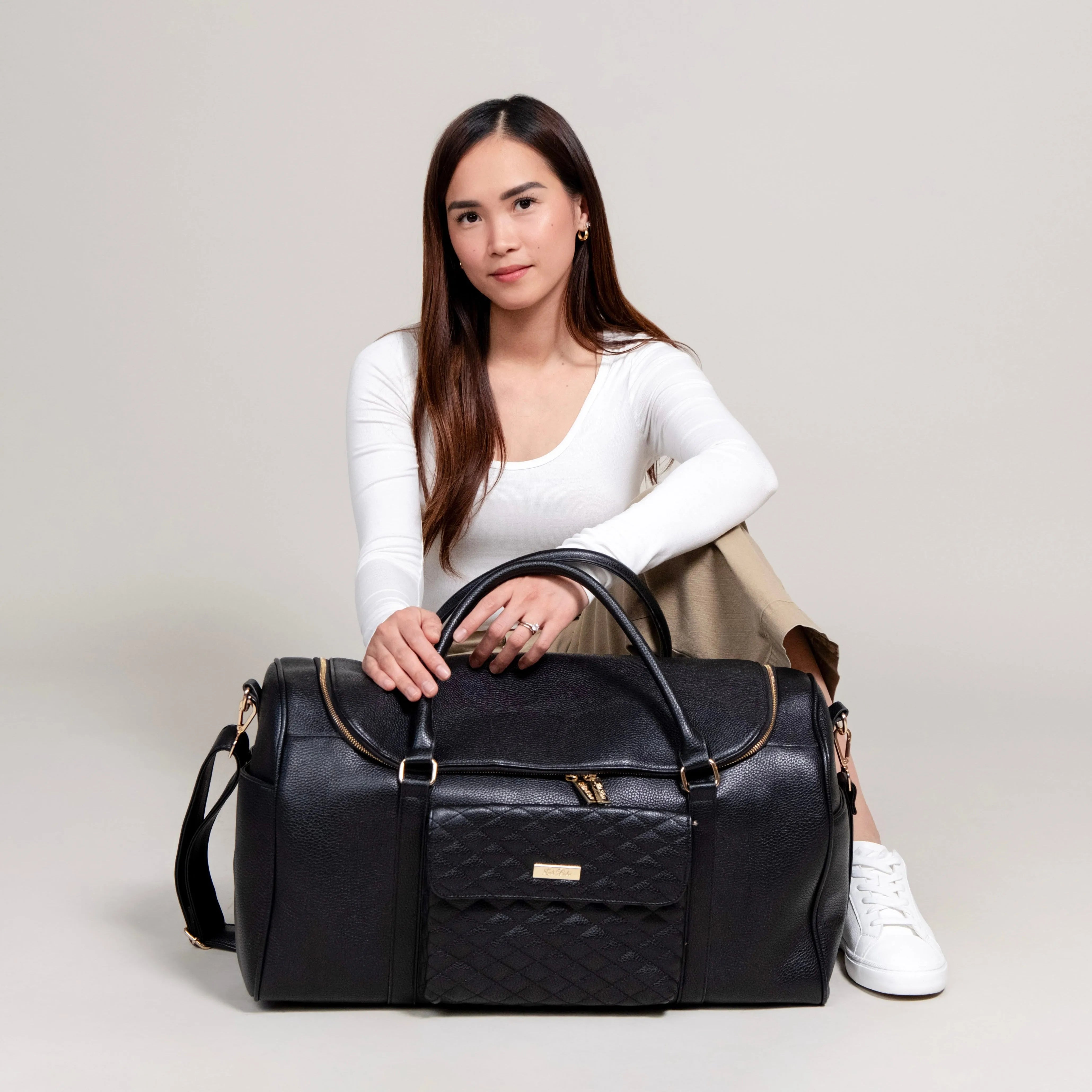 Monaco Travel Bag | Ebony Black