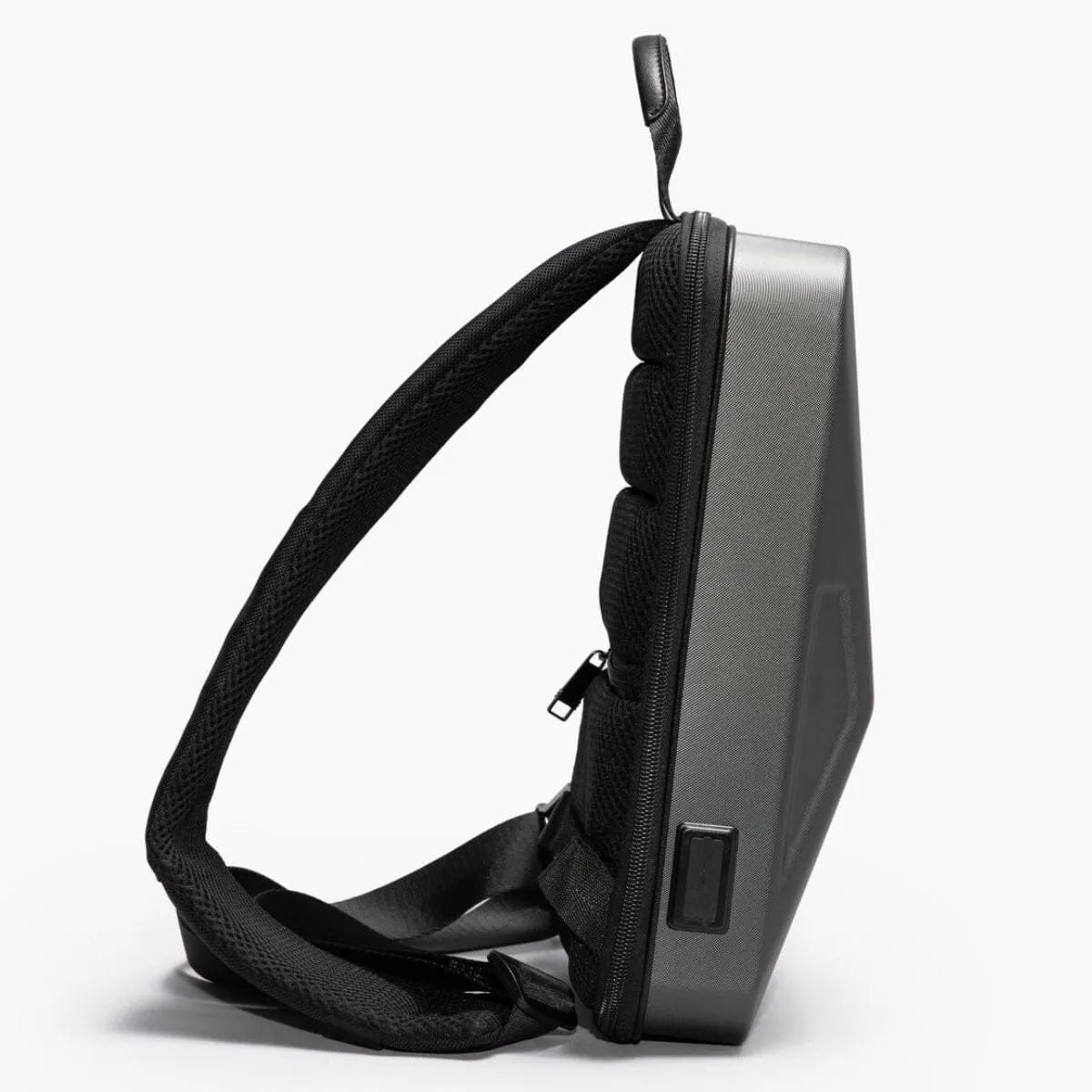 Cyber Sling: Tesla Cybertruck-inspired (7l, Usb Port, Crossbody, Tsa Lock, Messenger Bag)