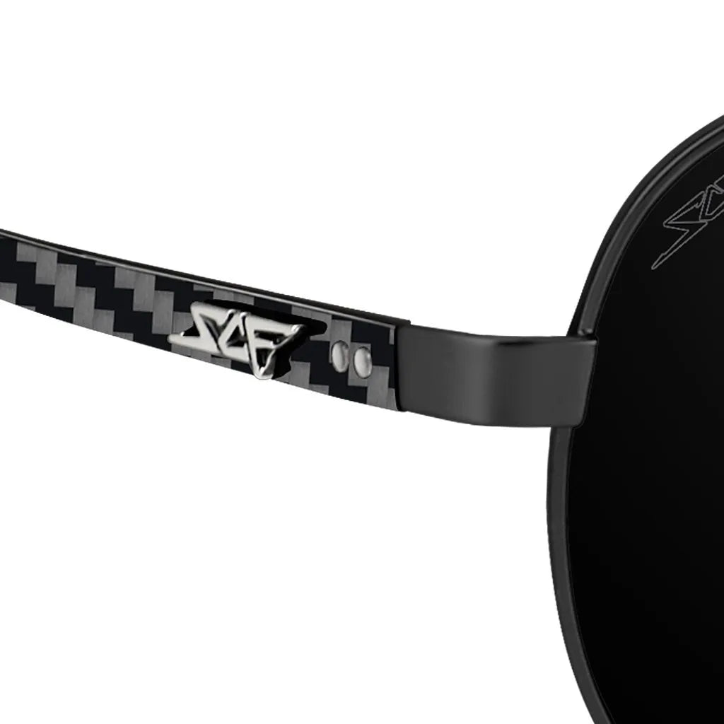 MONTANA Real Carbon Fiber Sunglasses (Polarized Lens | Carbon Fiber Temples | Black)