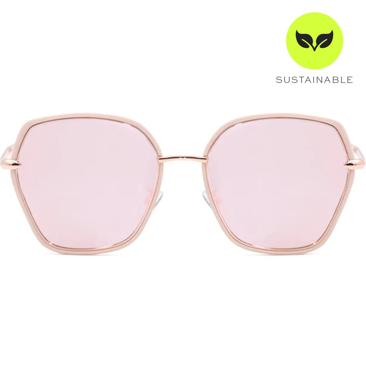 Sustainable Maya Sunglasses - Rose Gold