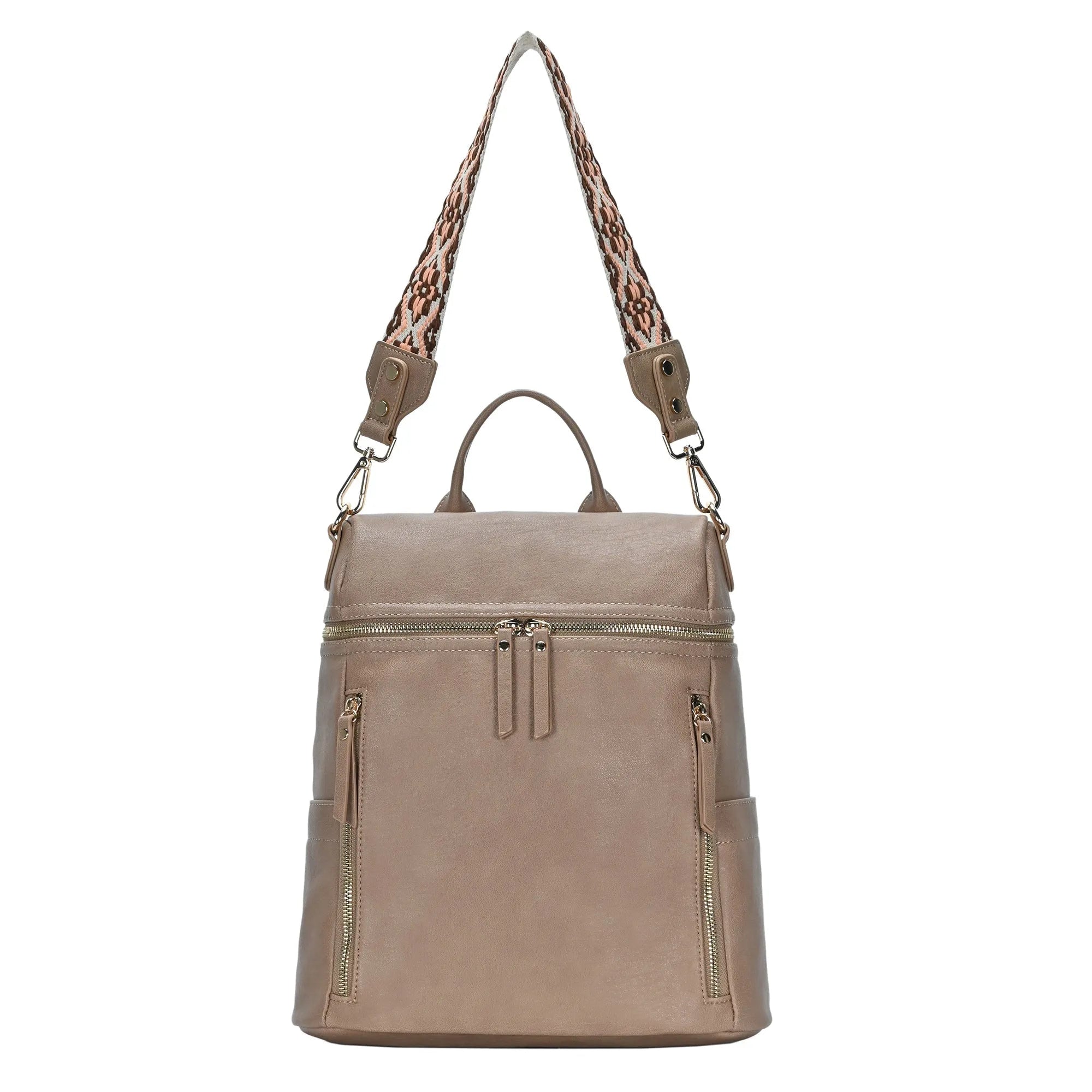 Nyra Webbing Strap Convertible Backpack