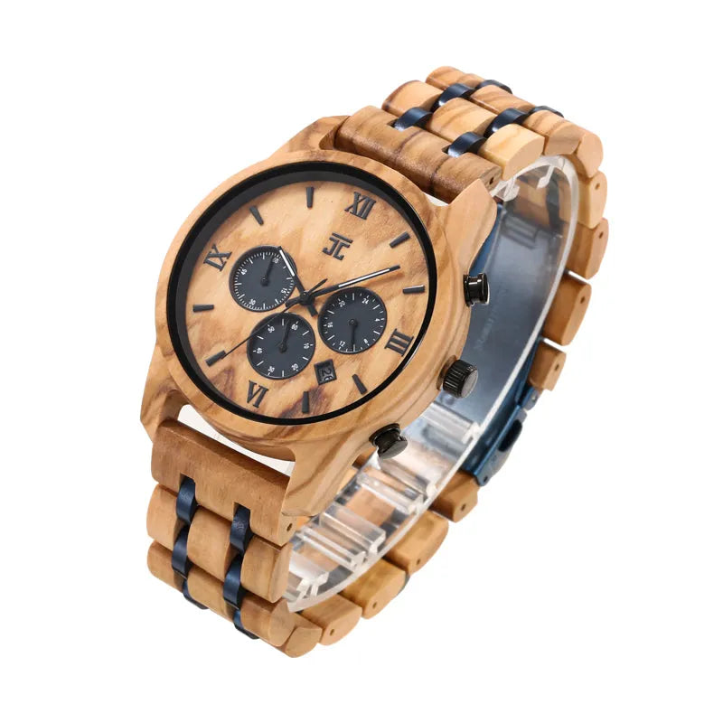 Oliver Men's Watch | Olive Wood Chronograph