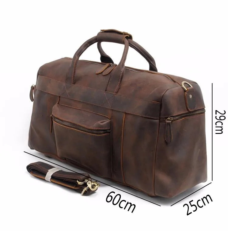 The Asta Weekender | Handcrafted Leather Duffel Bag