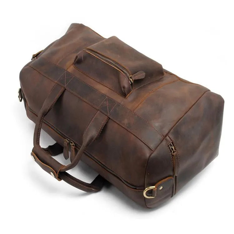 The Asta Weekender | Handcrafted Leather Duffel Bag