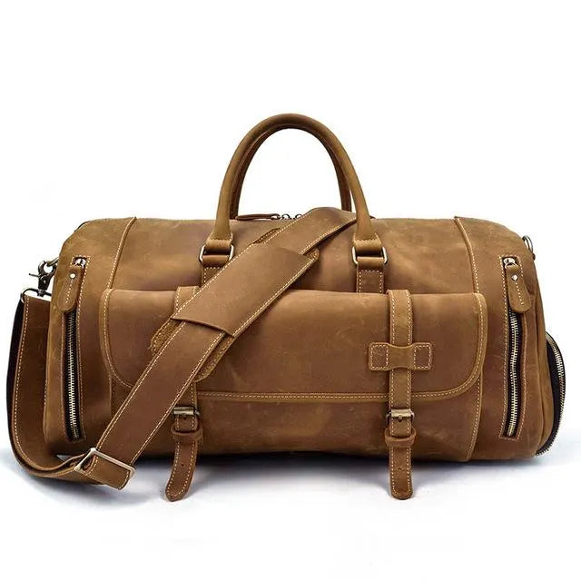 The Bard Weekender | Handmade Leather Duffel Bag
