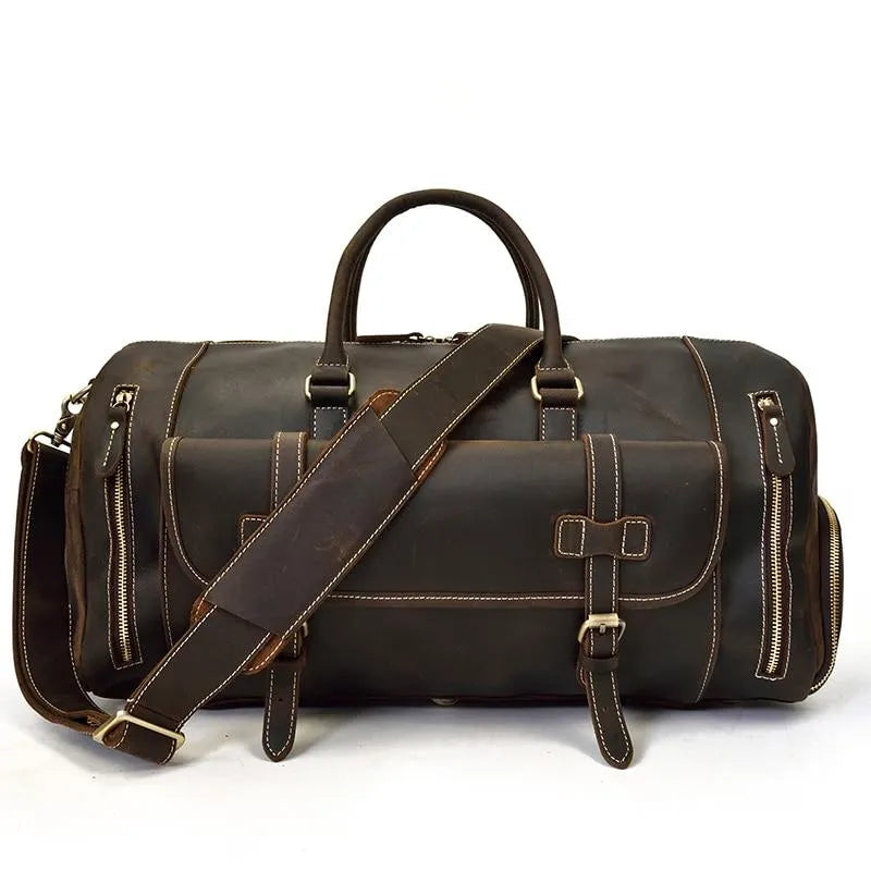 The Bard Weekender | Handmade Leather Duffel Bag