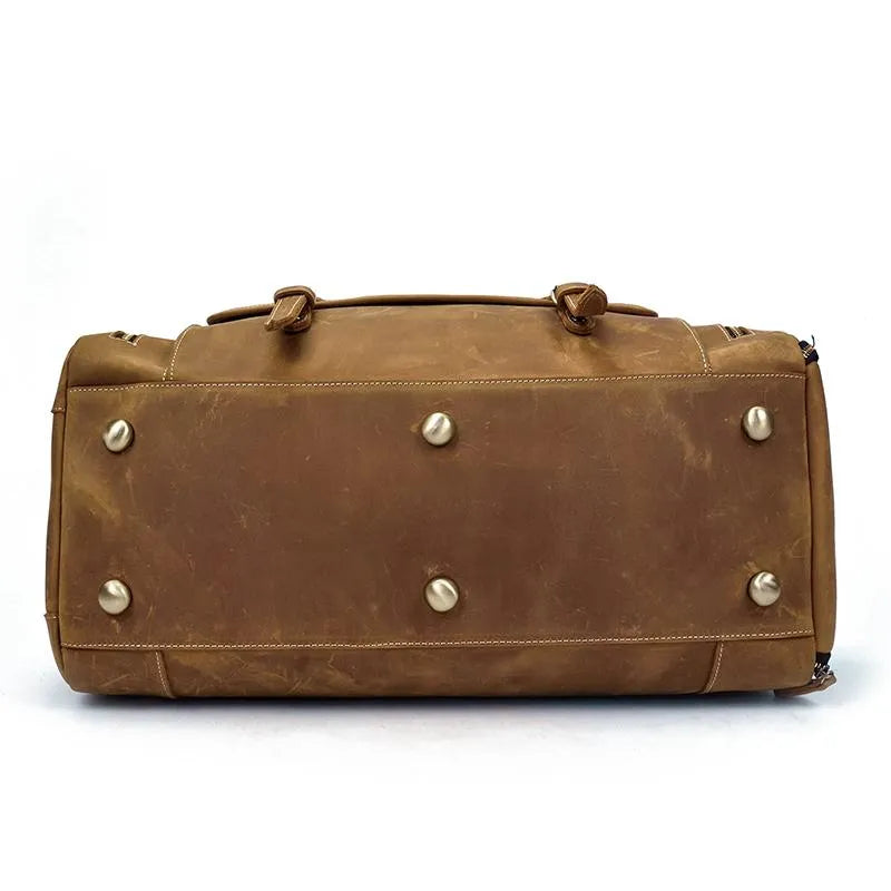 The Bard Weekender | Handmade Leather Duffel Bag