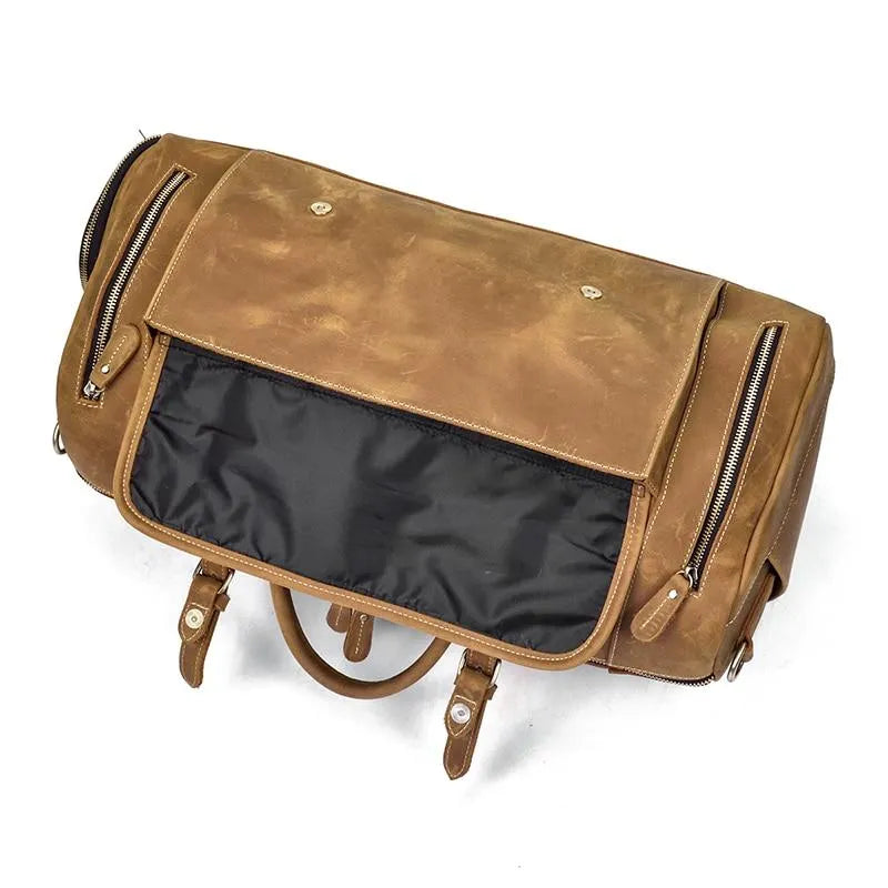 The Bard Weekender | Handmade Leather Duffel Bag
