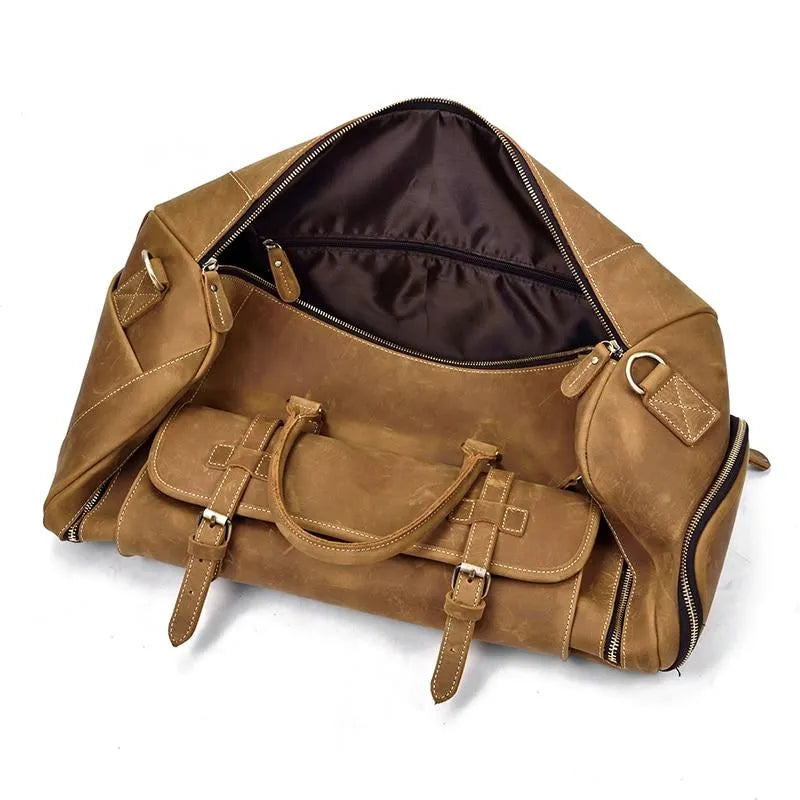 The Bard Weekender | Handmade Leather Duffel Bag