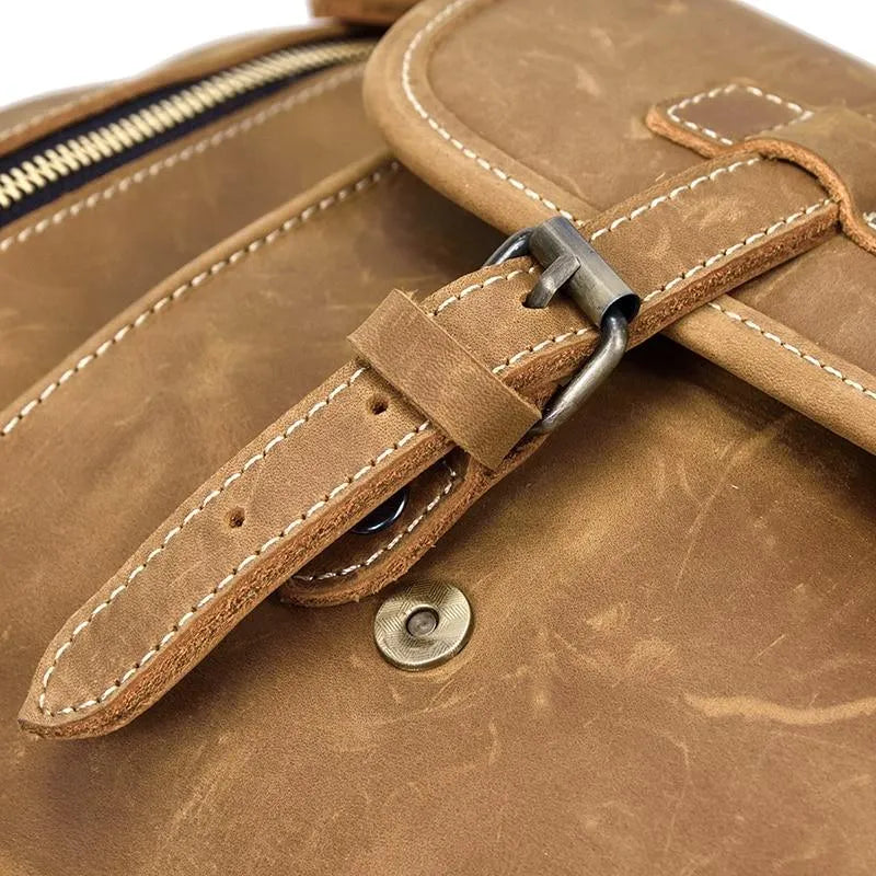 The Bard Weekender | Handmade Leather Duffel Bag