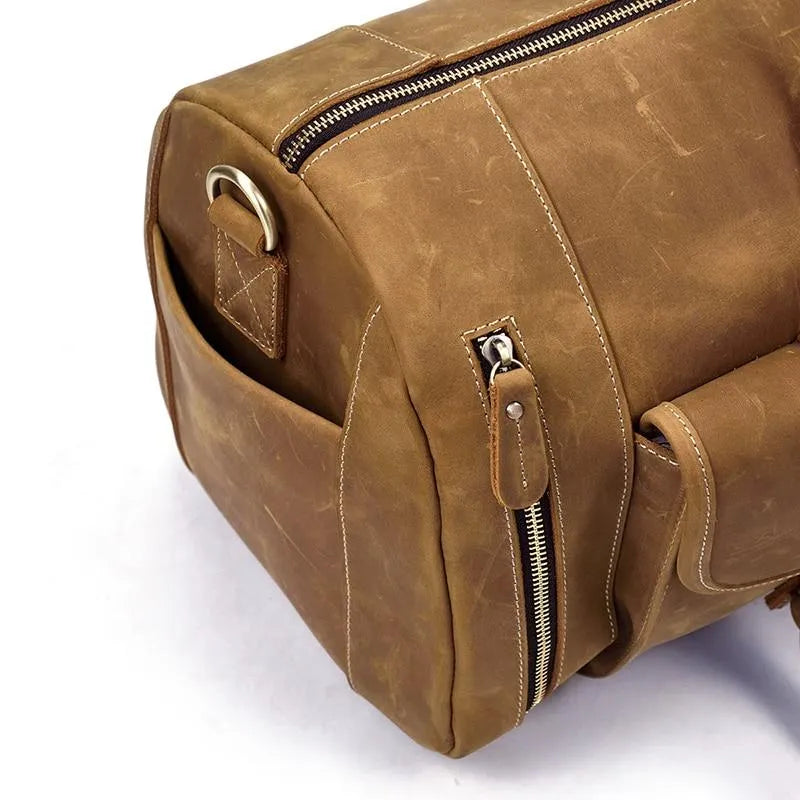 The Bard Weekender | Handmade Leather Duffel Bag