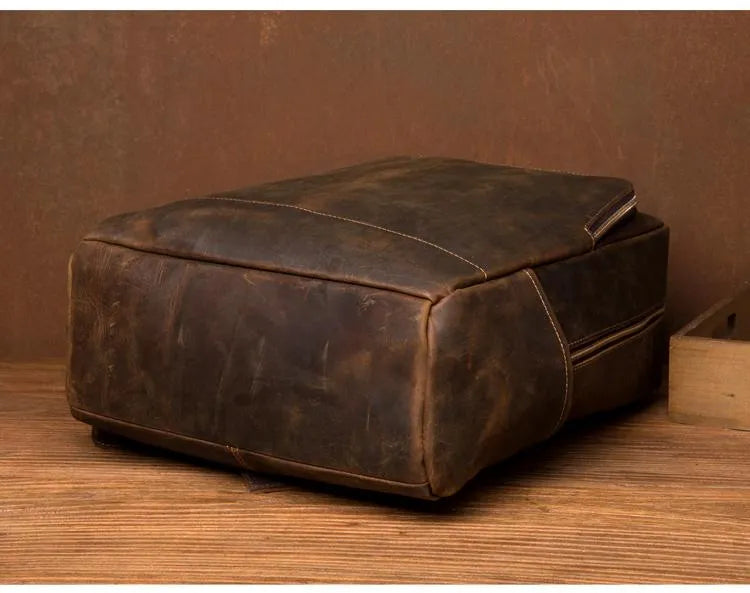 The Vernon Backpack | Genuine Vintage Leather Minimalist Backpack