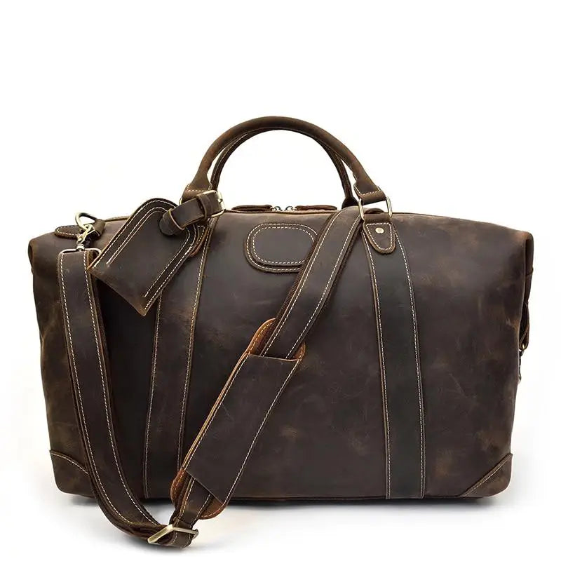 The Eira Duffle Bag | Vintage Leather Weekender