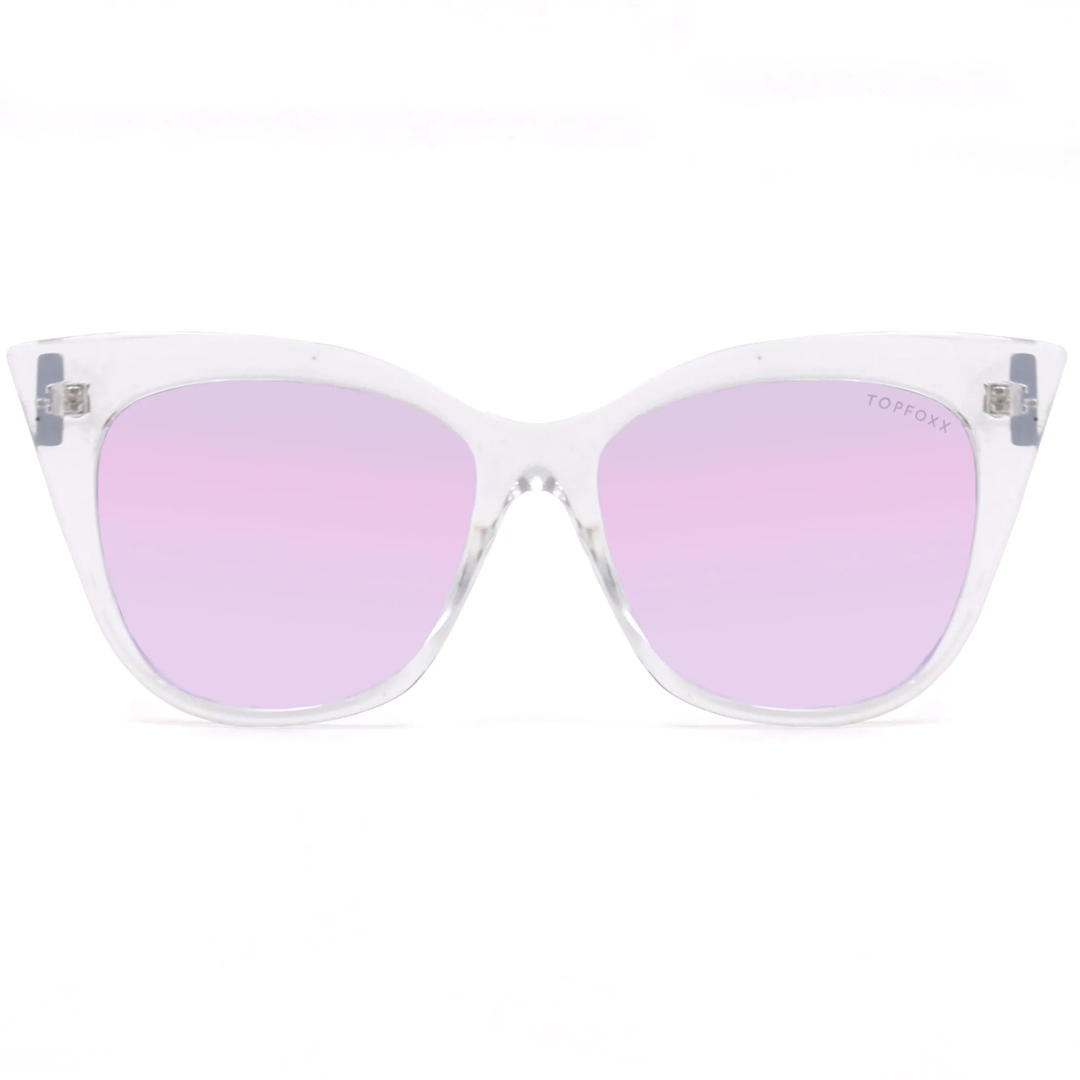 Venice Cateye Sunglasses - Clear Purple
