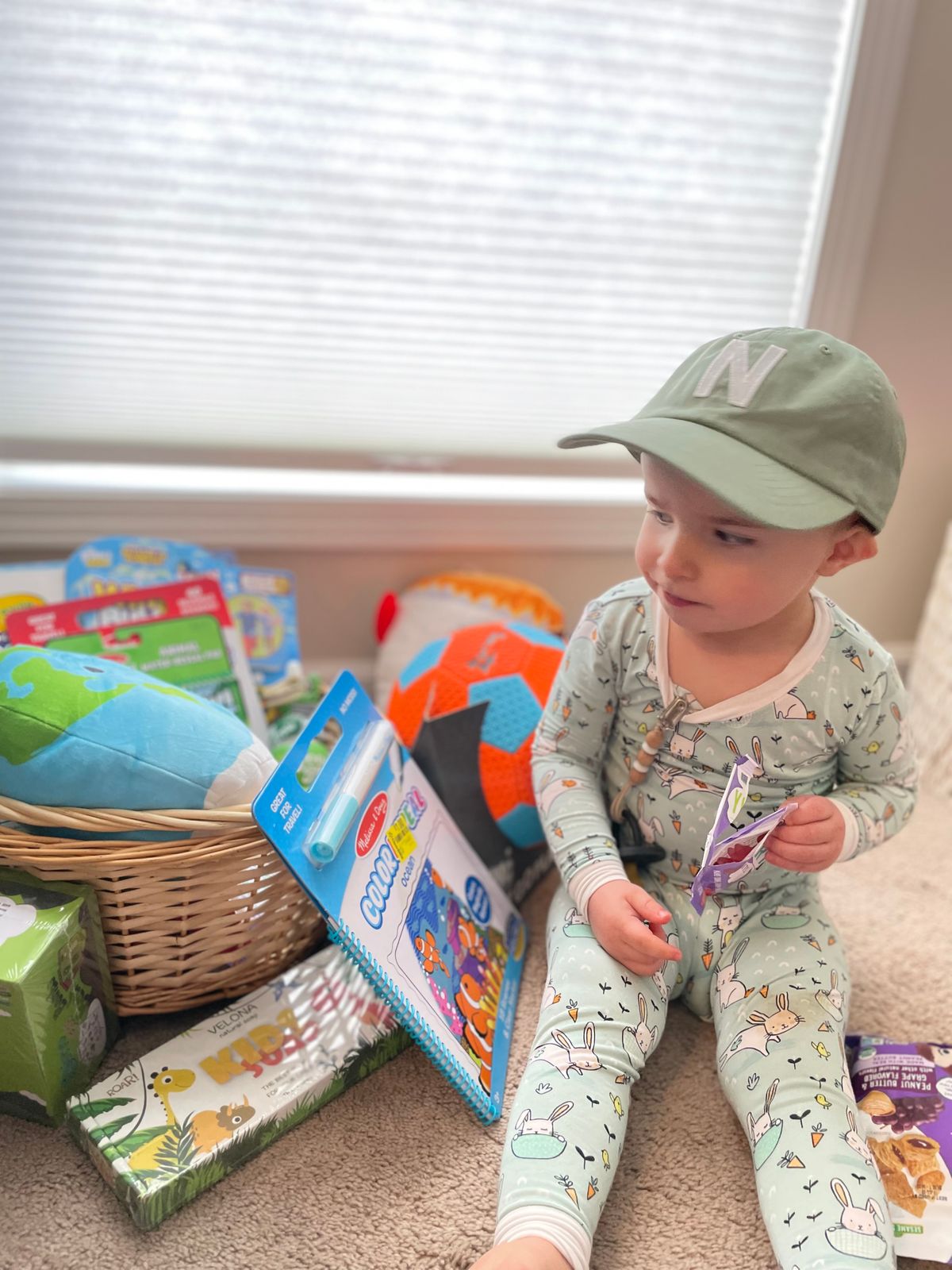 Dusty Sage Letter Baseball Hat