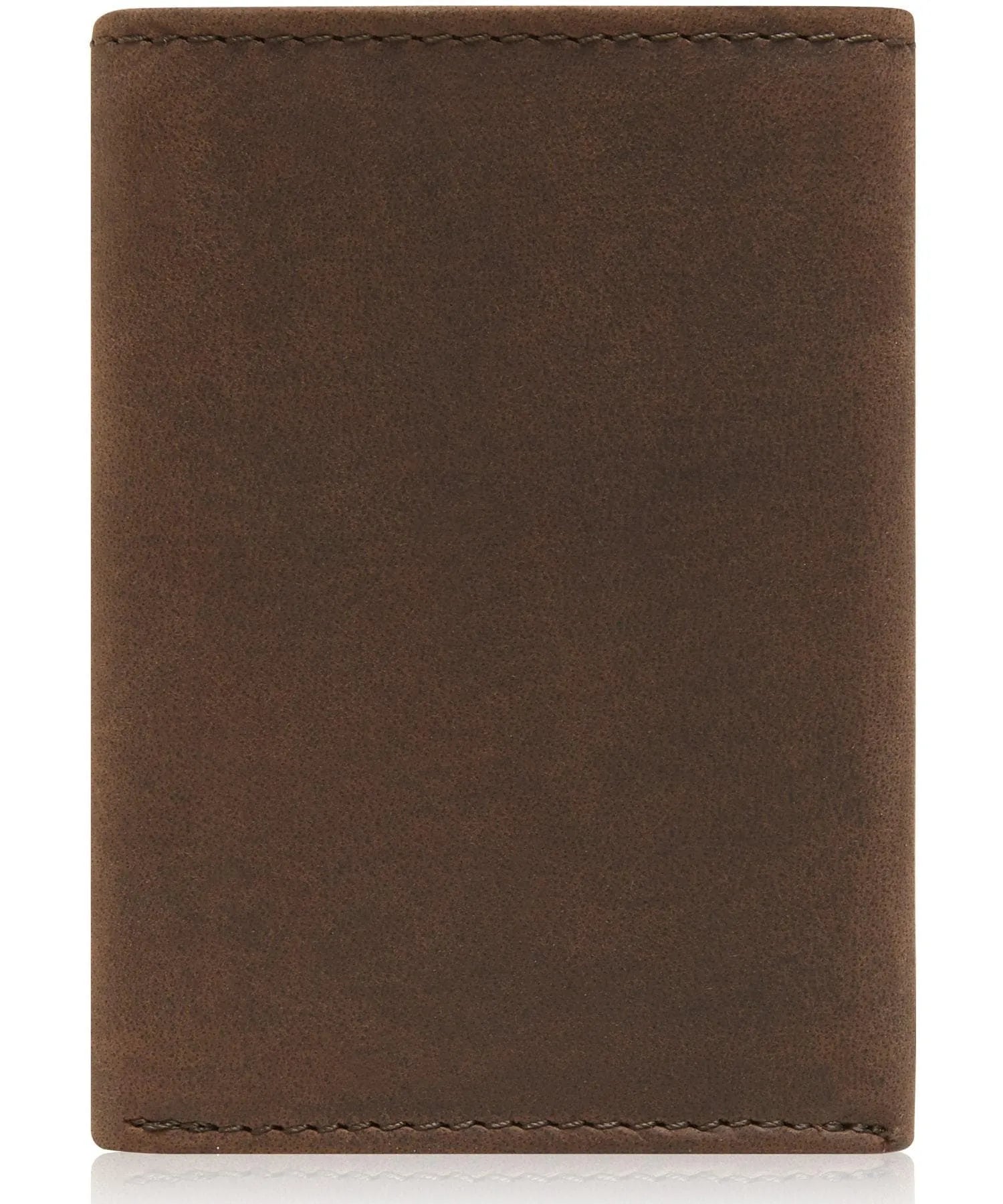 Leather Trifold Wallet with ID Window