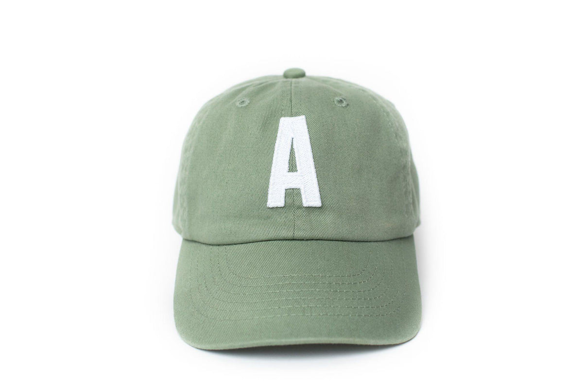 Dusty Sage Letter Baseball Hat