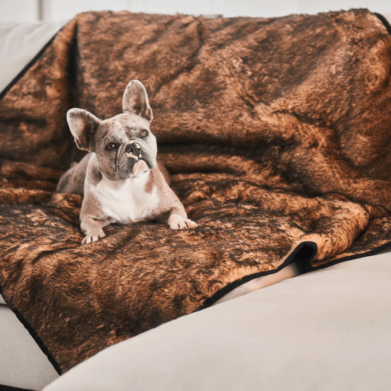 PupProtector™ Short Fur Waterproof Throw Blanket - Sable Tan