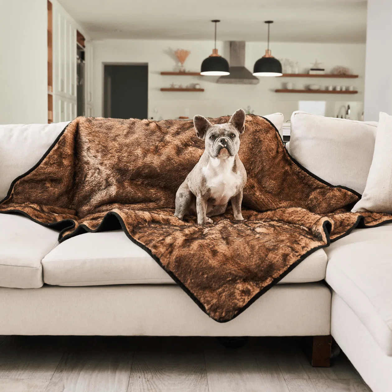 PupProtector™ Short Fur Waterproof Throw Blanket - Sable Tan