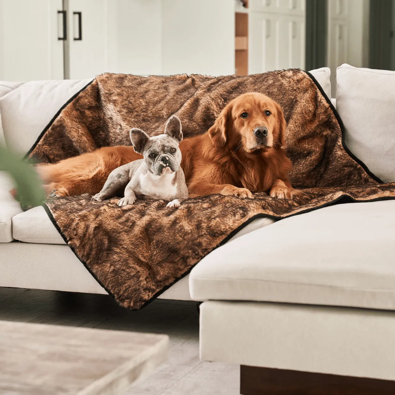 PupProtector™ Short Fur Waterproof Throw Blanket - Sable Tan