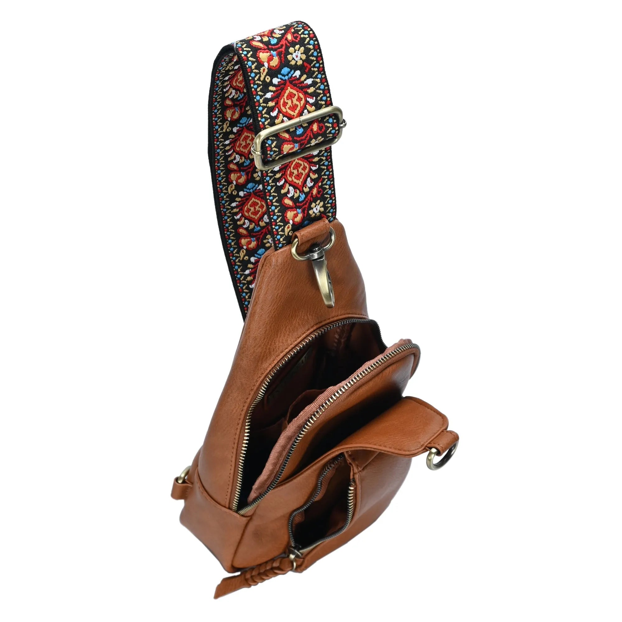 Tasha Webbing Strap Sling Bag