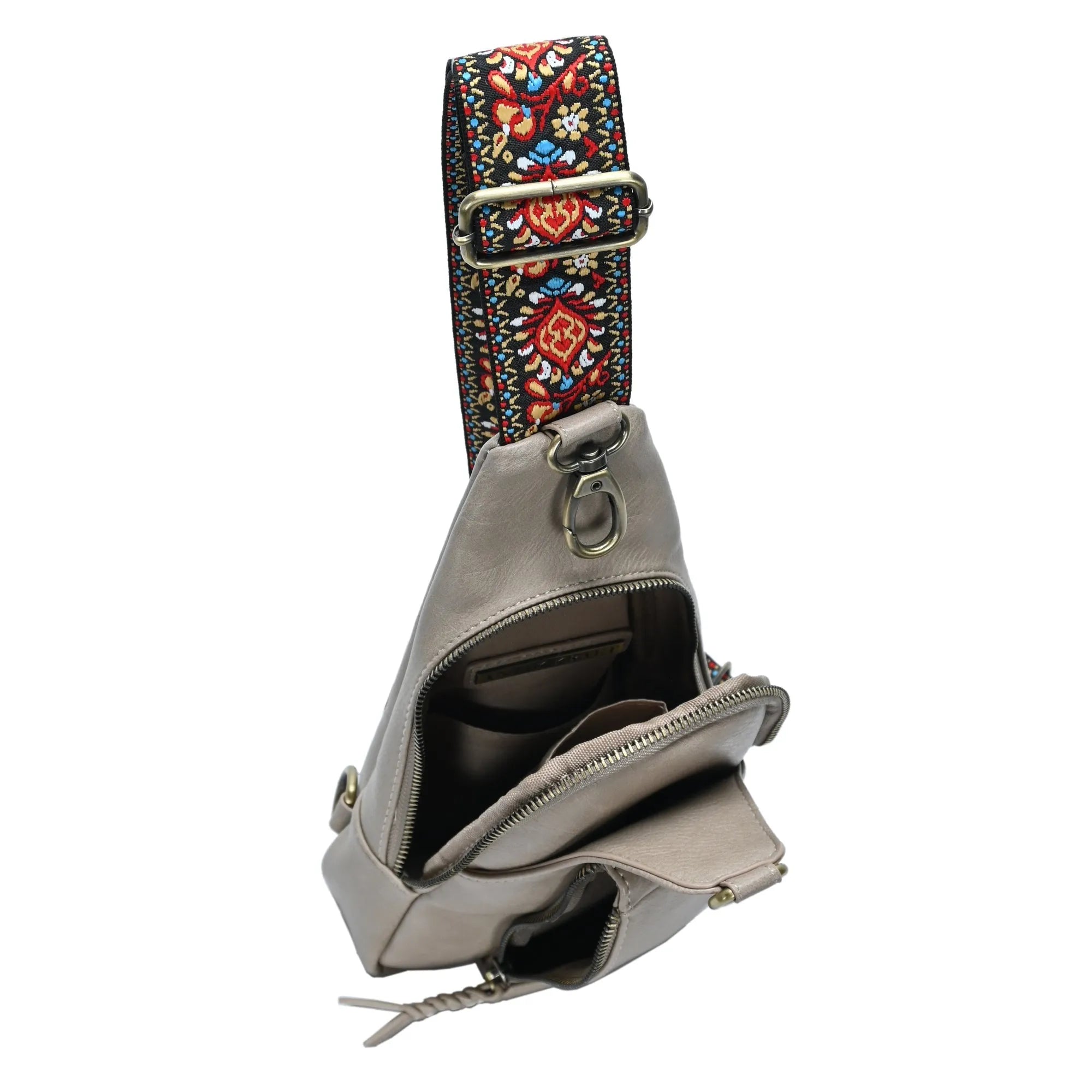 Tasha Webbing Strap Sling Bag