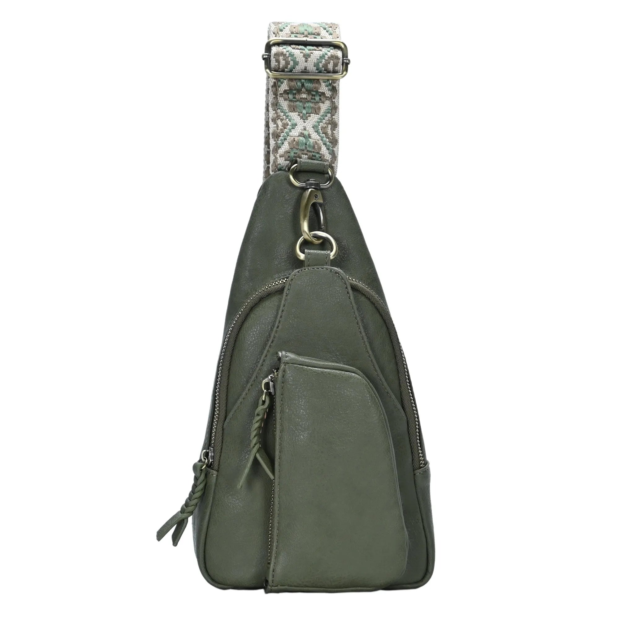 Tasha Webbing Strap Sling Bag
