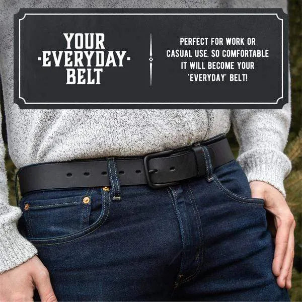 The Huntsman Belt – Durable Full Grain Leather Everyday Belt