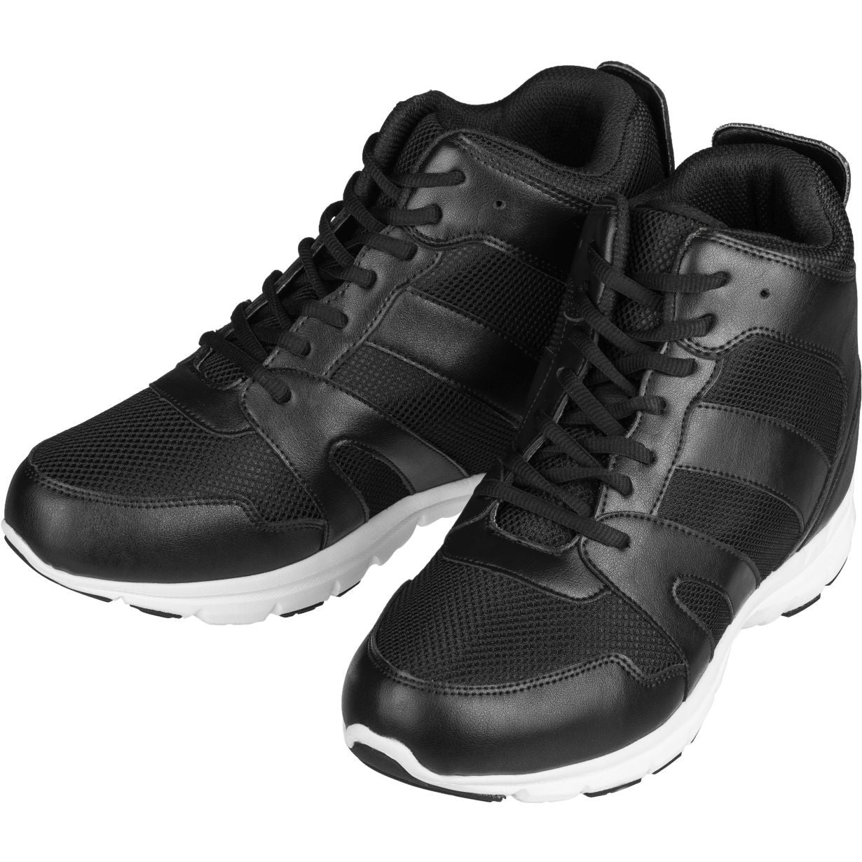 G3330 - 4-Inch Taller Men's Black Elevator Sneakers