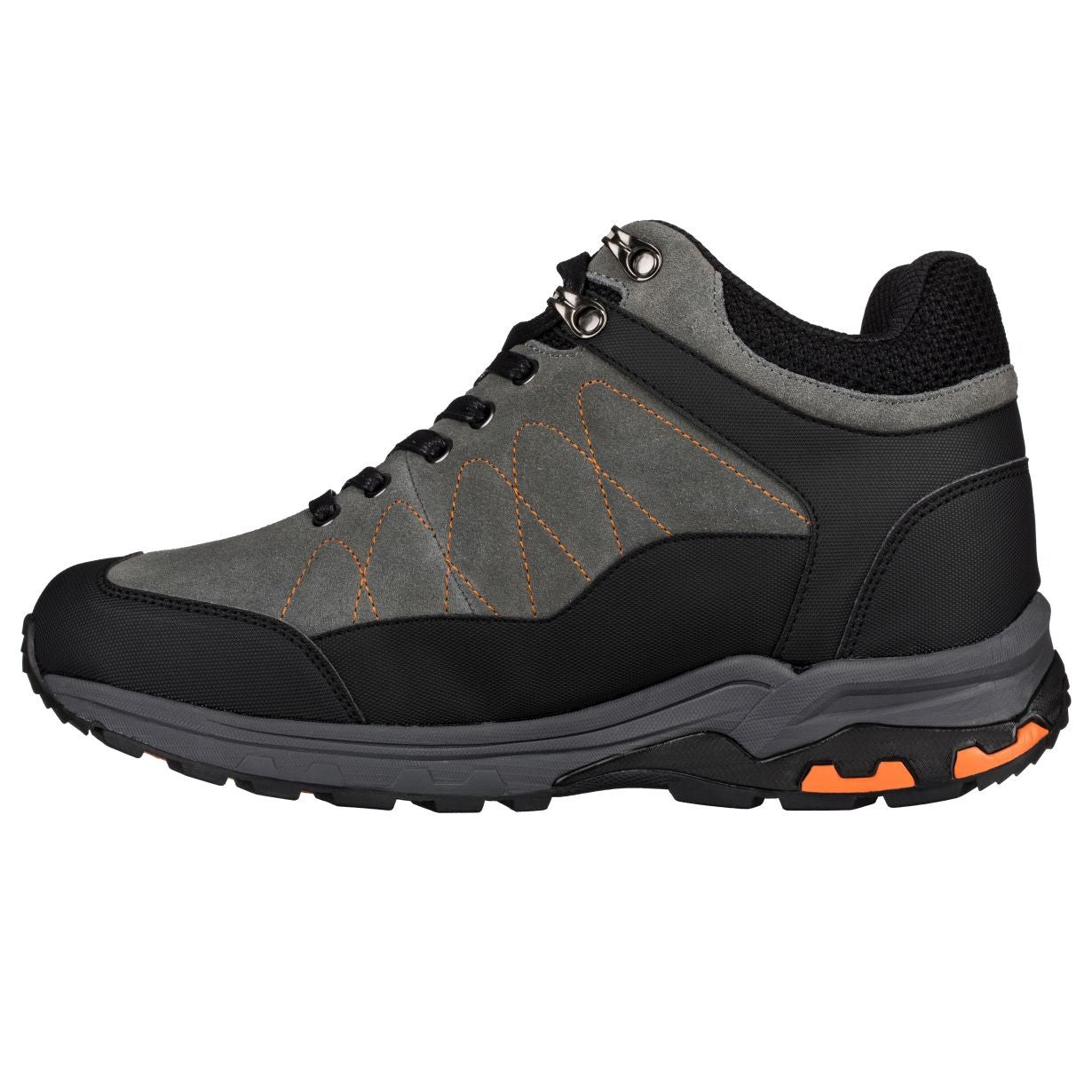 H75472 - 3.2 Inches Taller (Grey) - Hiking Style Men's Boots