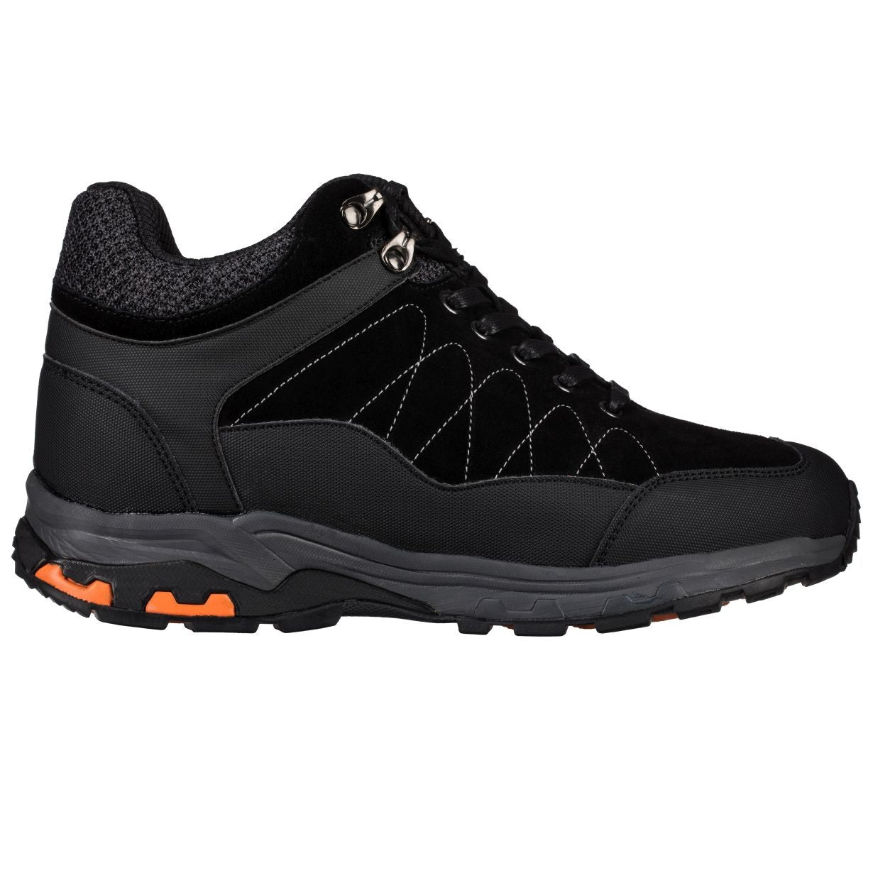 H75470 - 3.2 Inches Taller (Black) - Hiking Style Men's Boots