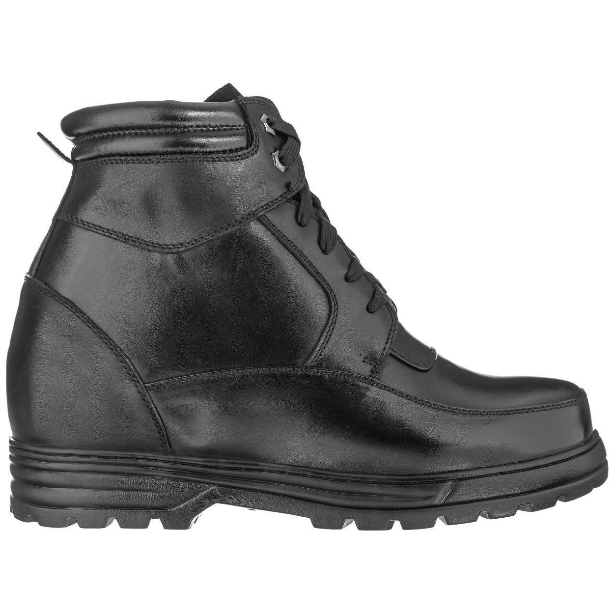 K881801 - Military-Style Leather Men's Boots - 5.2 Inches