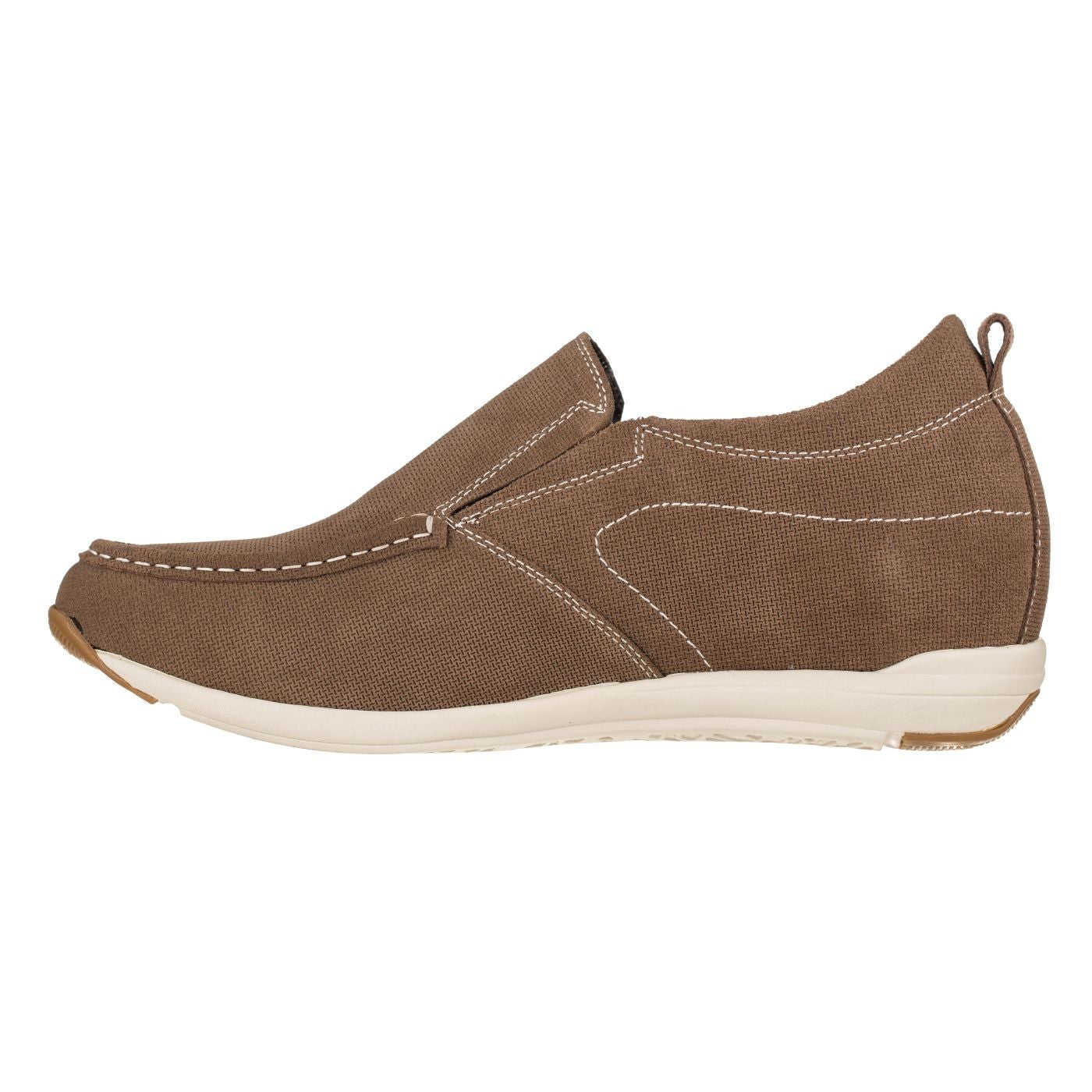 G4904 - 2.8 Inches Taller (Brown) - Super Lightweight Men's Flats