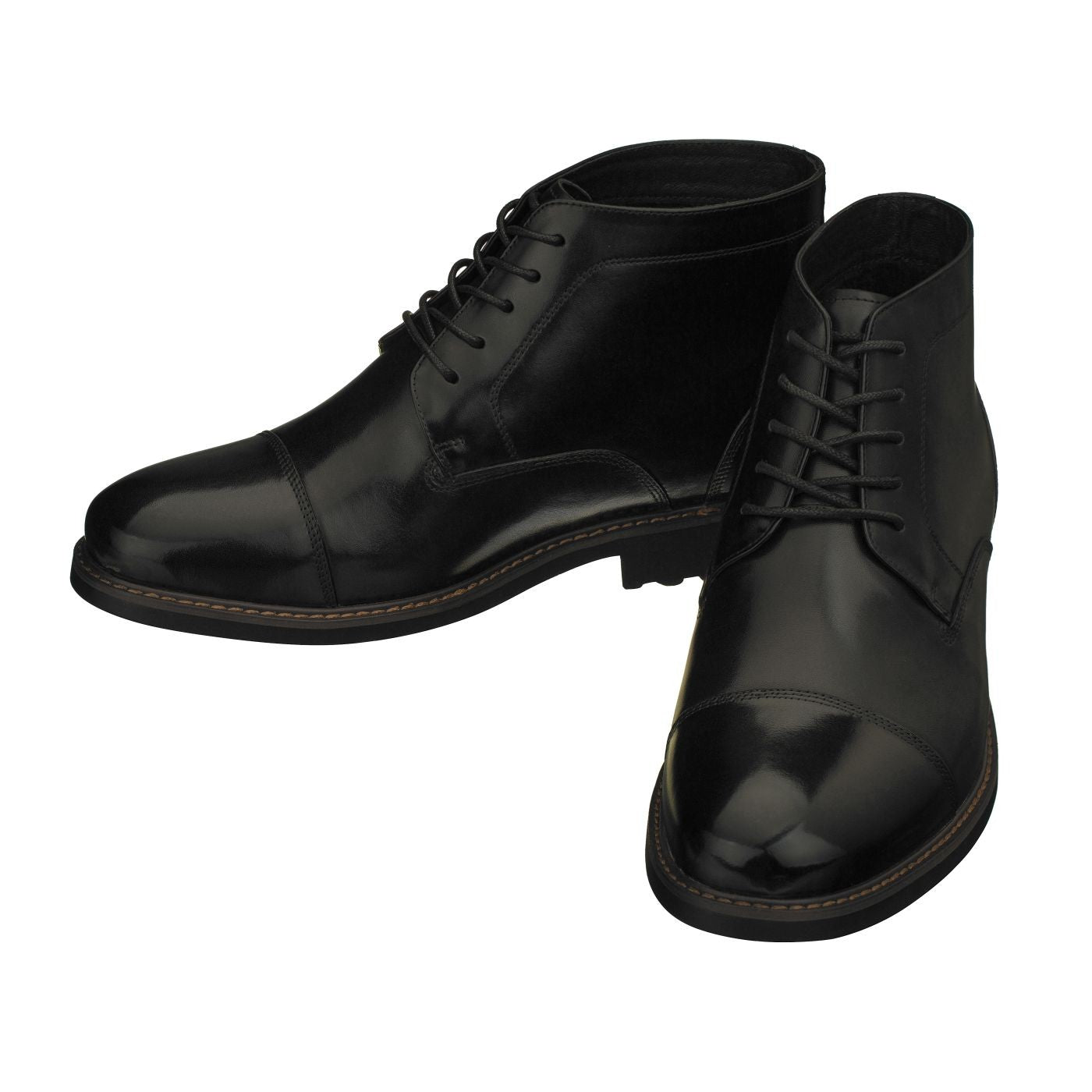 Y41080 - 3.2 Inches Taller (Black) - Men's Boots