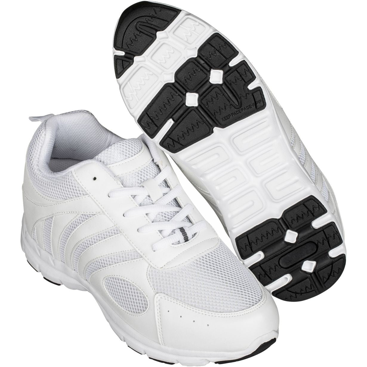 G3303 - Light White Elevator Men's Sneakers - Three Inches