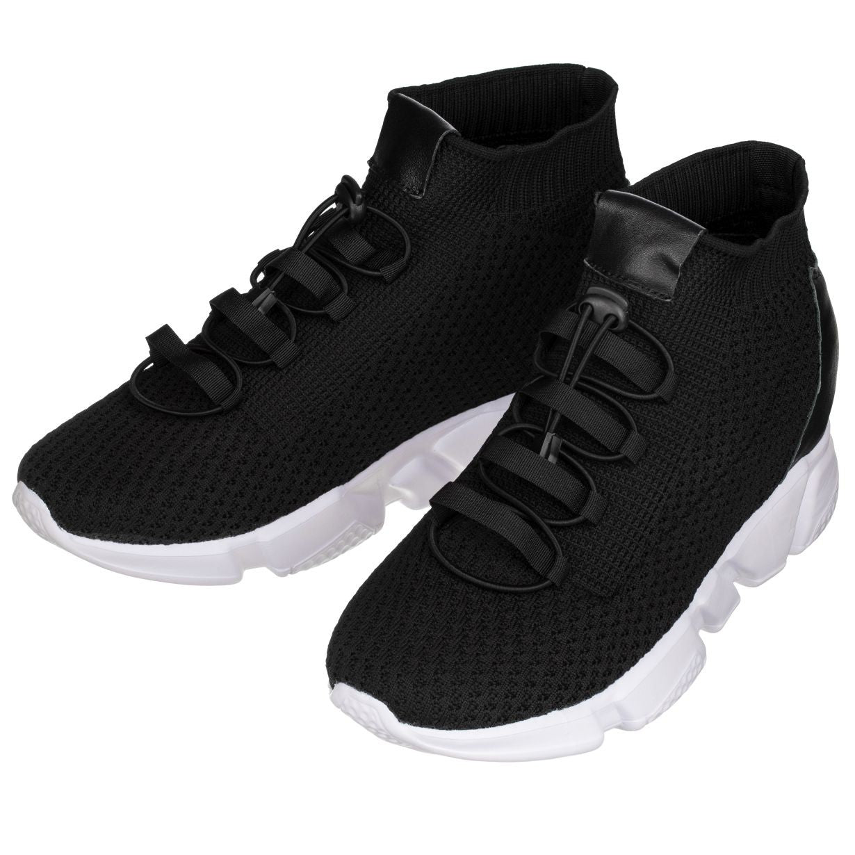 H1721 - 3.2 Inches Taller (Black) - Ultra Lightweight Men's Sneakers