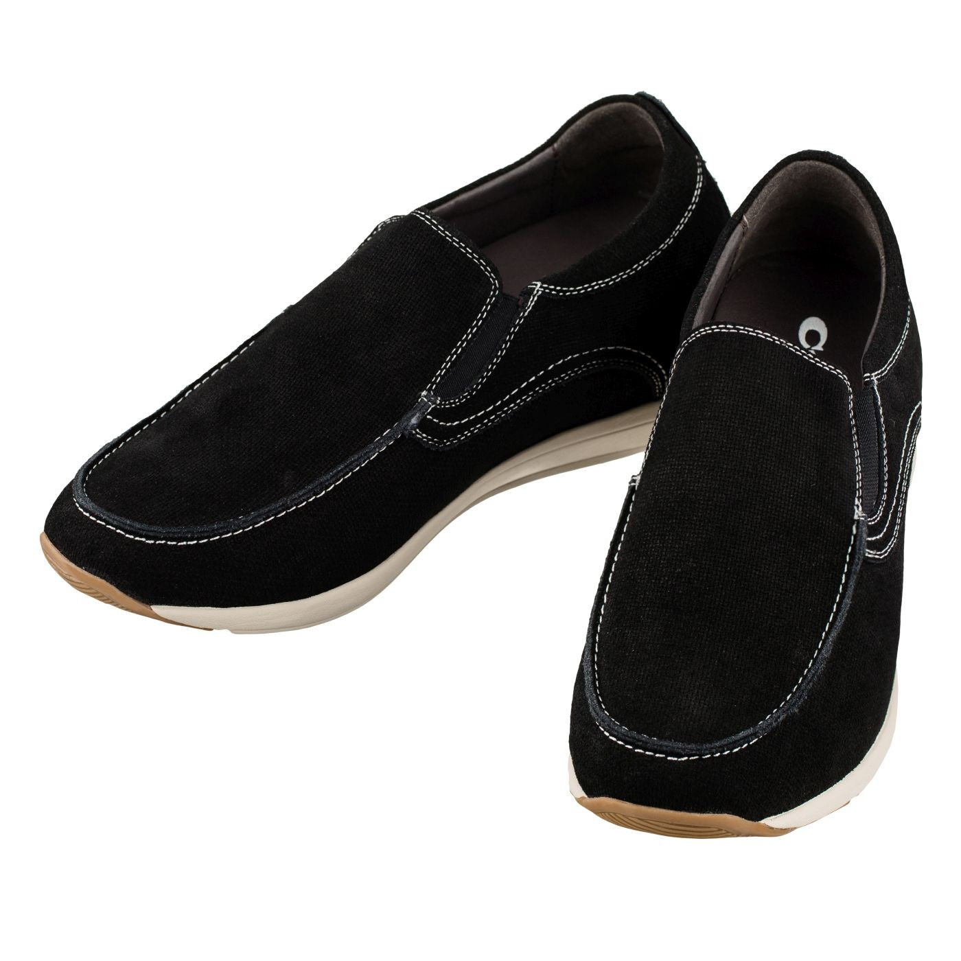 G4903 - 2.8 Inches Taller (Nubuck Black) - Super Lightweight Men's Flats