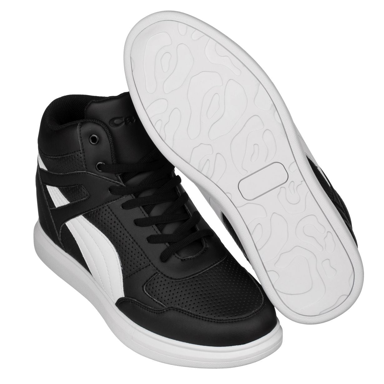 H71901 - High-Top Sneaker Elevator Men's Shoes - 3.8 Inches