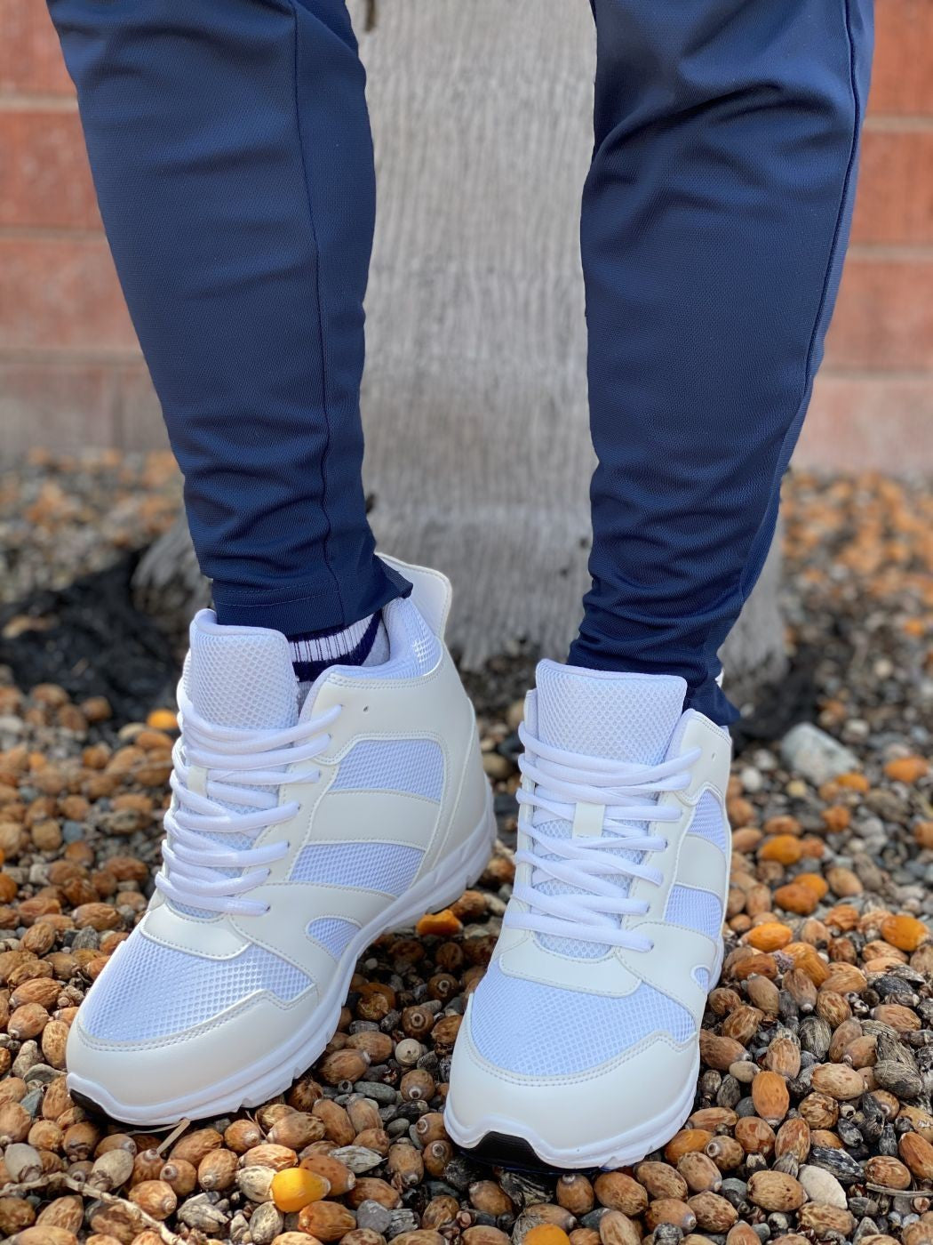 G3329 - 4 Inches Taller (Glacier White) - Men's Sneakers