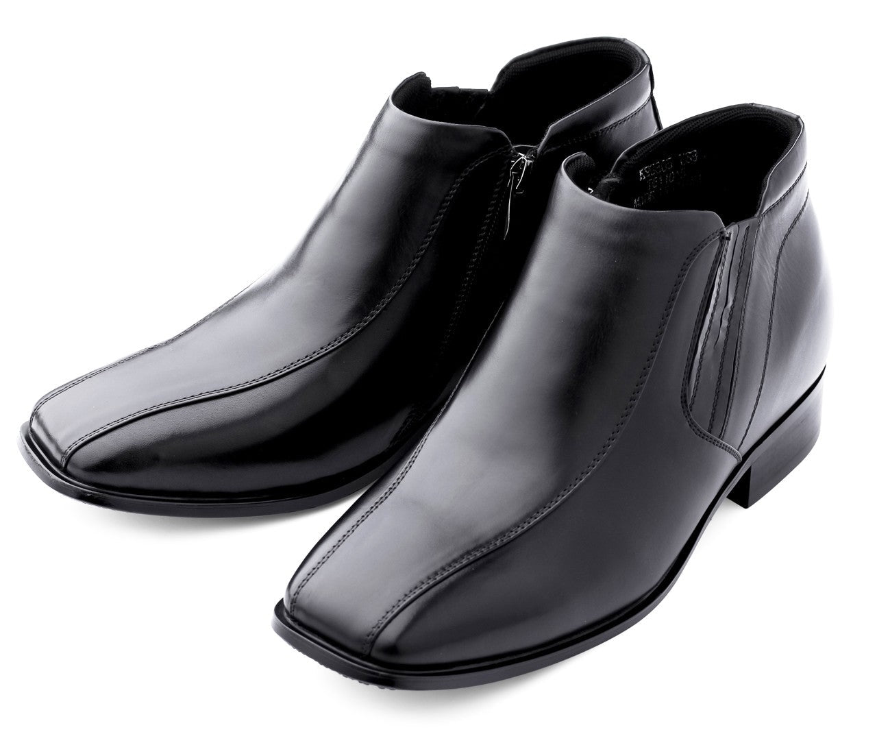 K99805 - 3.2 Inches Taller (Black) Zipper Men's Boots