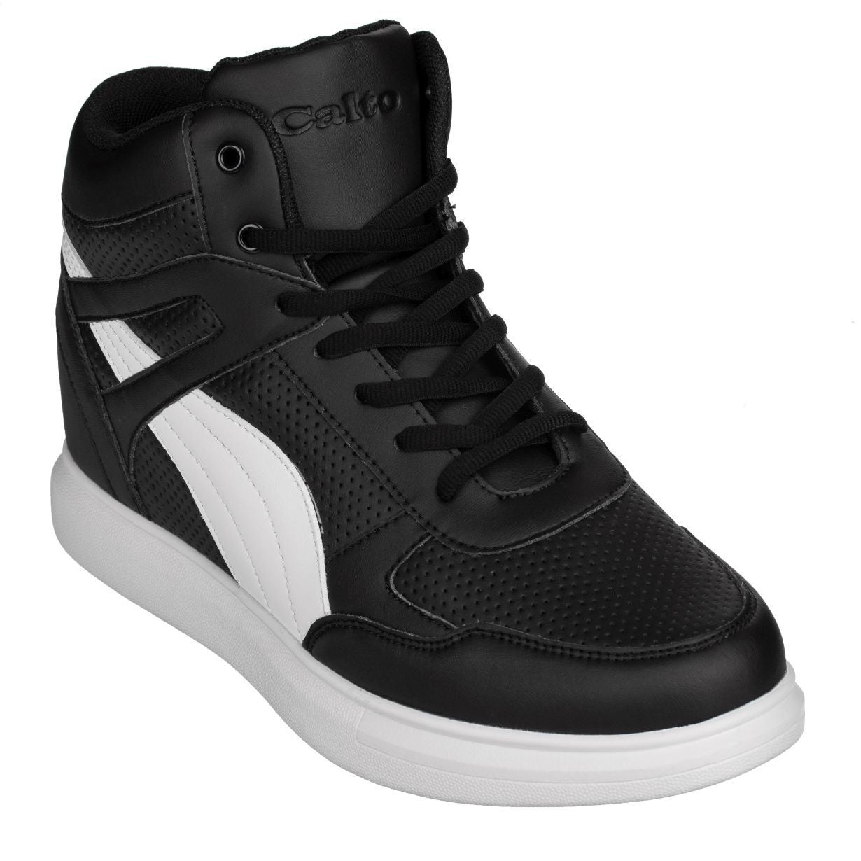 H71901 - High-Top Sneaker Elevator Men's Shoes - 3.8 Inches