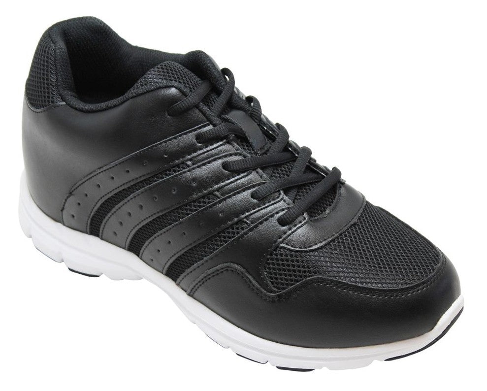 G8817 - 3.2 Inches Taller (Black) - Super Lightweight Men's Sneakers